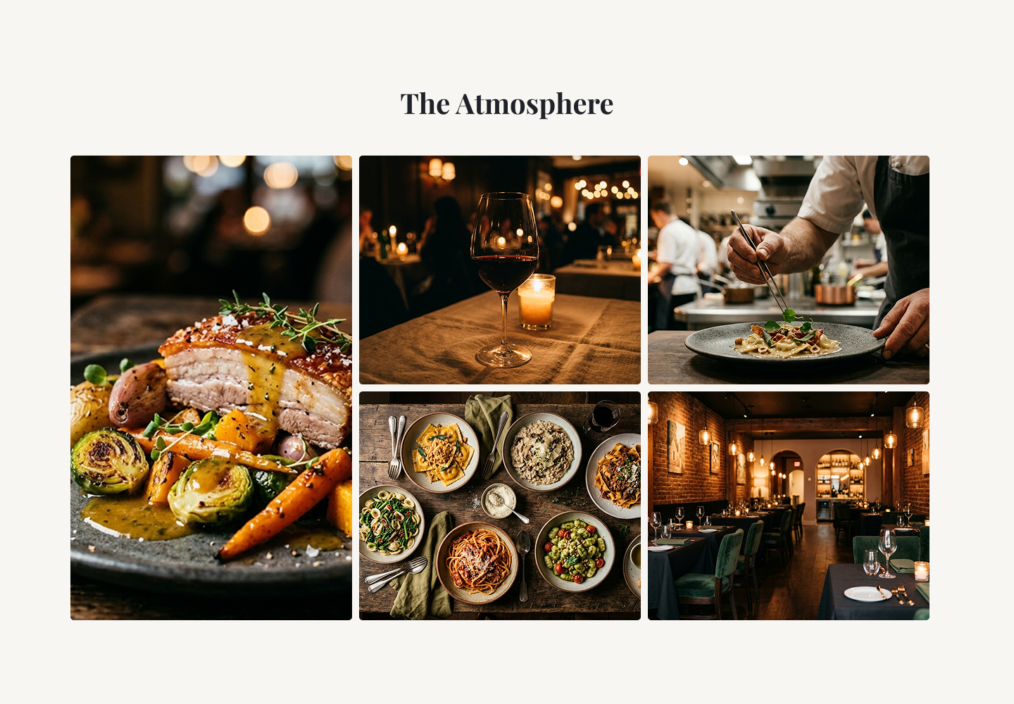Terra & Fumo — Atmosphere section
